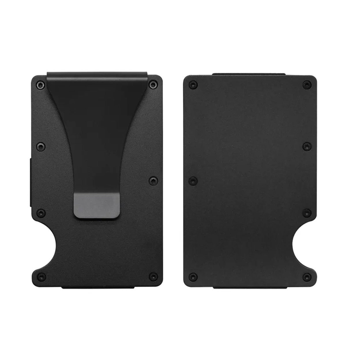 RFID Blocking Aluminum Metal Wallet Credit Card Holder With Money Clip